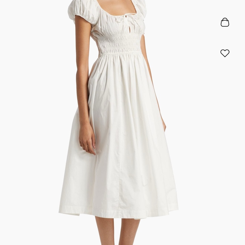 DÔEN
Quinn Cotton Shirred Midi-Dress  size S